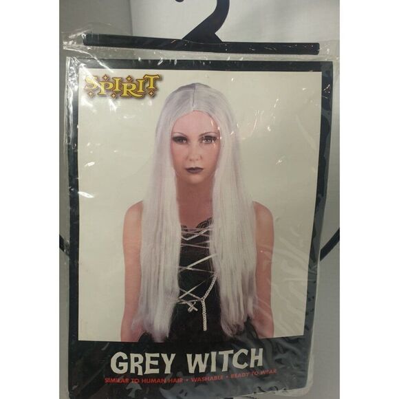 Spirit Halloween Grey Witch Wig Women's Costume Wig - Picture 2 of 4